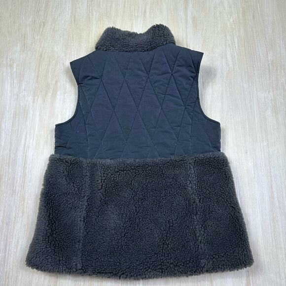 Dylan Gray Full Zip Quilted Sherpa Sleeveless Fleece Cozy Outerwear Vest Medium - Picture 6 of 15